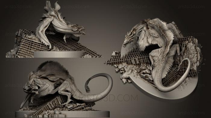 Figurines of griffins and dragons (STKG_0075) 3D model for CNC machine